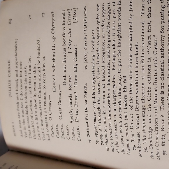 Vintage Julius Caesar The New Hudson Shakesphere Hard Cover Book - Picture 10 of 10